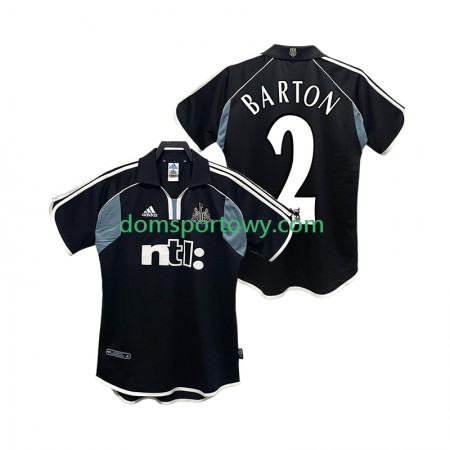 Koszulka Newcastle United BARTON 2 2000 2001 Retro Wyjazdowe Koszulki Piłkarskie Krótki Rękaw